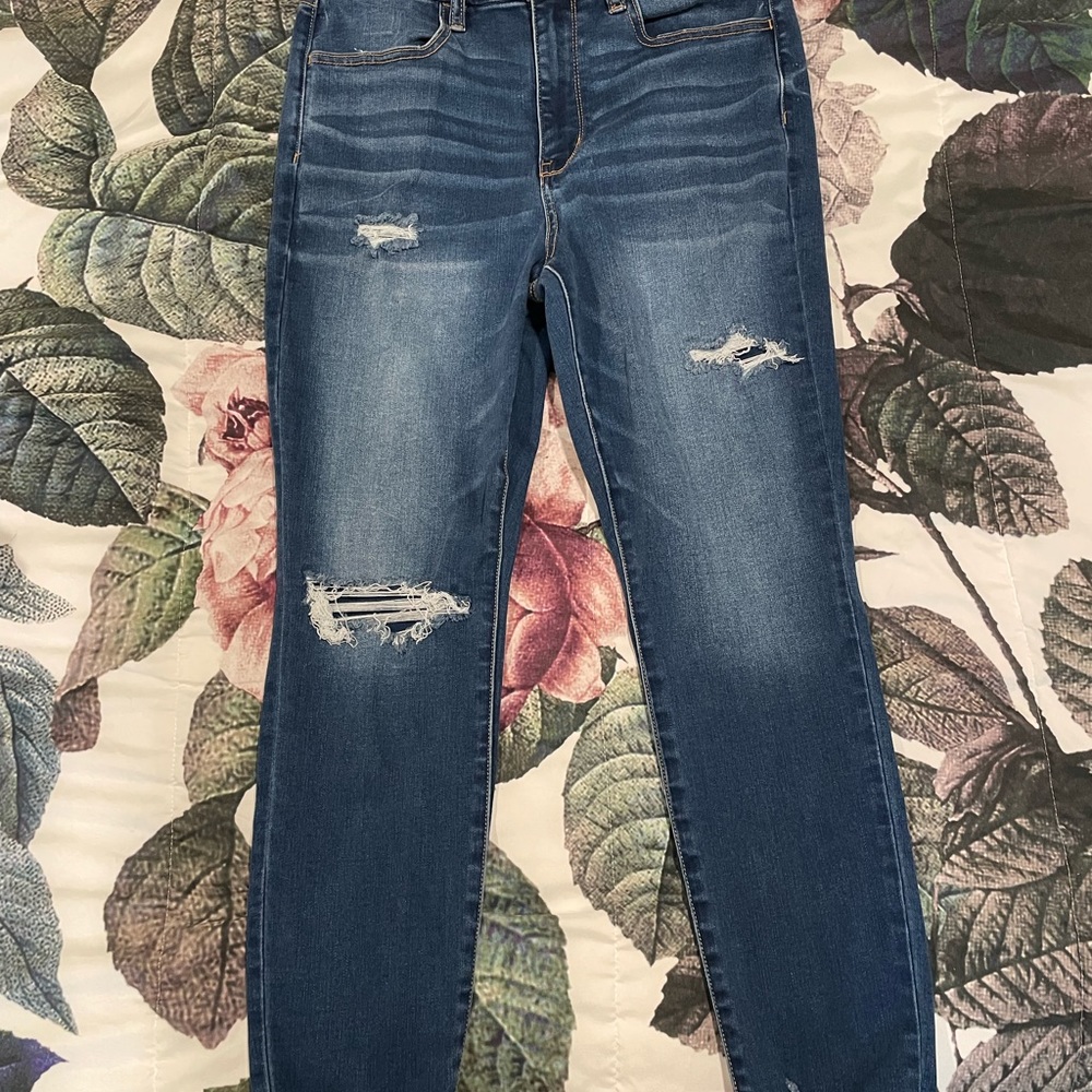 American Eagle Patchwork Jeans - image 7